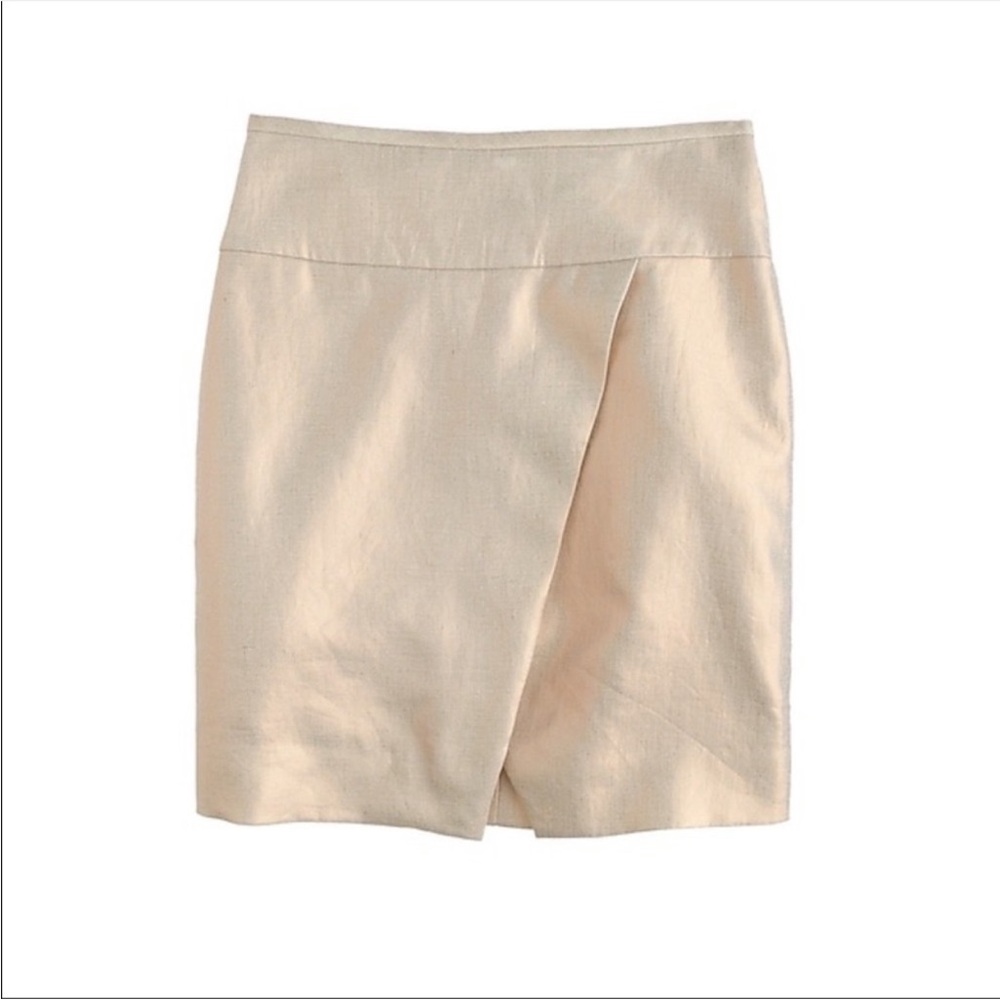 J. Crew Asymmetrical Gold Skirt